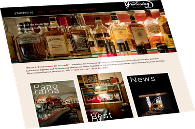 Website Yesterday - the bar