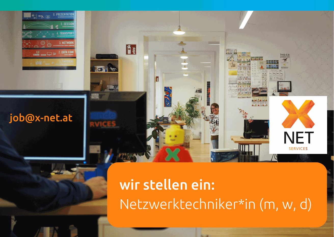 Netzwerktechniker*in gesucht (m/w/d) - Vollzeit/ab sofort/Linz