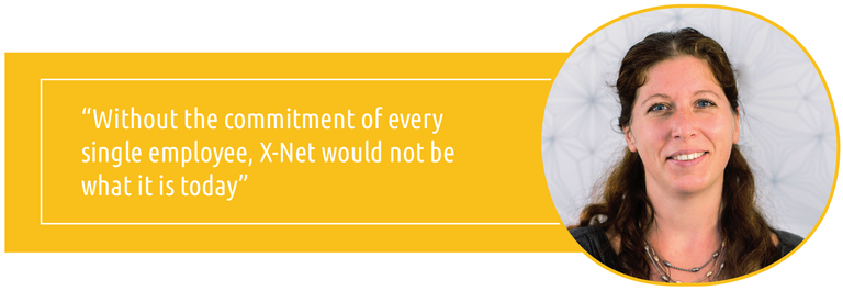 "Without the commitment of every single employee, X-Net would not be what it is today"